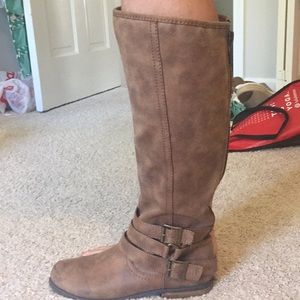 Tall brown boots
